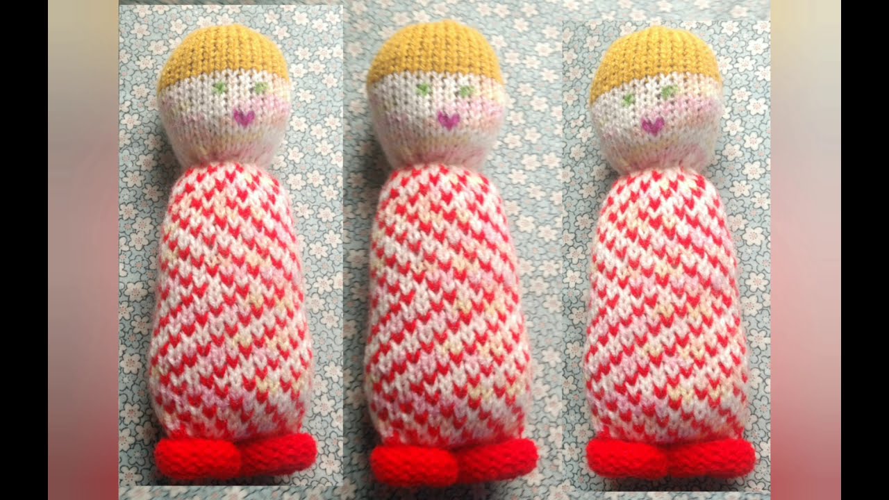 Easy Machine Knitted Comfort Doll