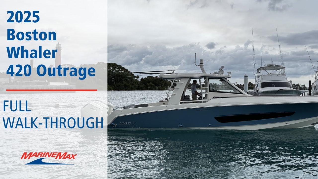 СОВЕРШЕННО НОВОЕ | Boston Whaler 420 Outrage 2025 года | MarineMax Jupiter