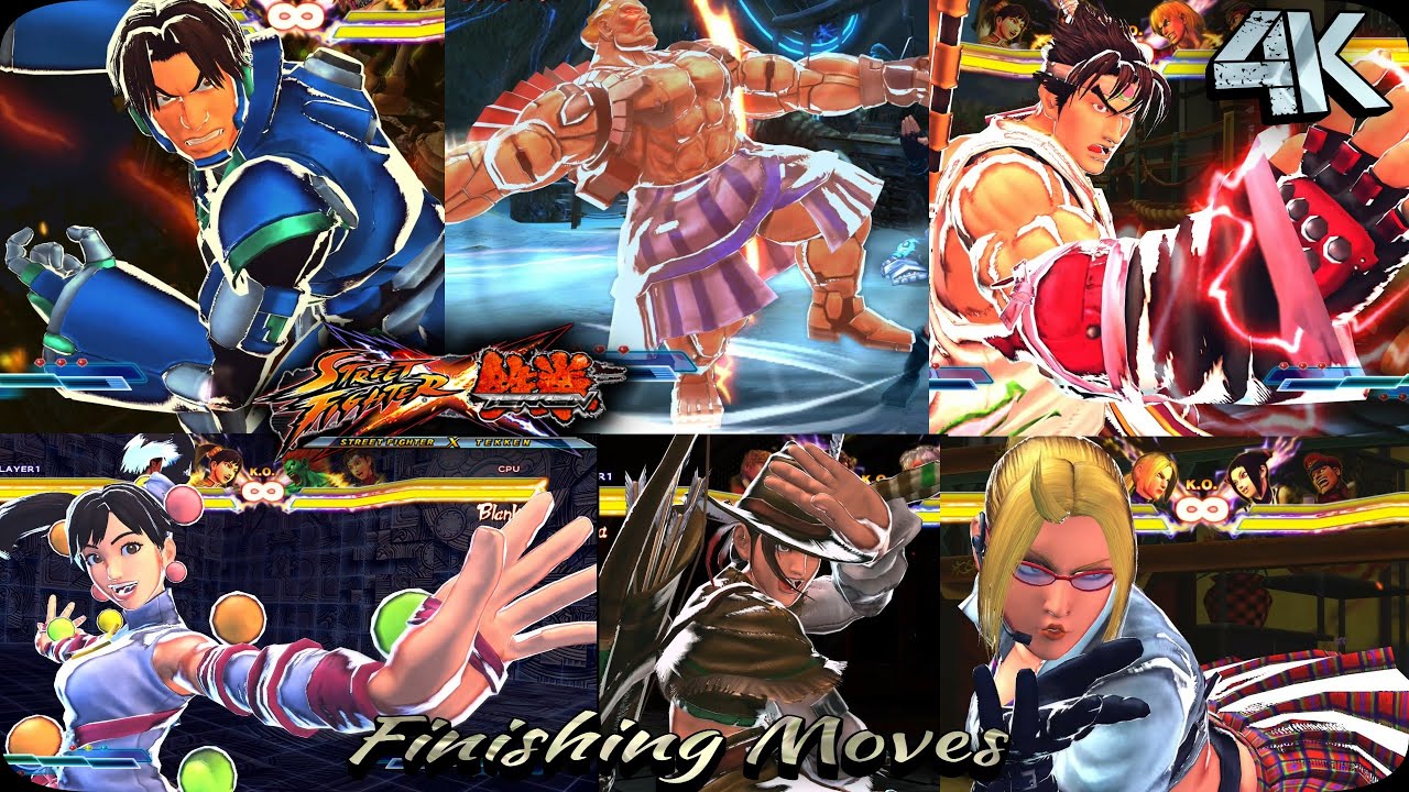 Finishers of Tekken Characters | Street Fighter X Tekken | 4K 60FPS.