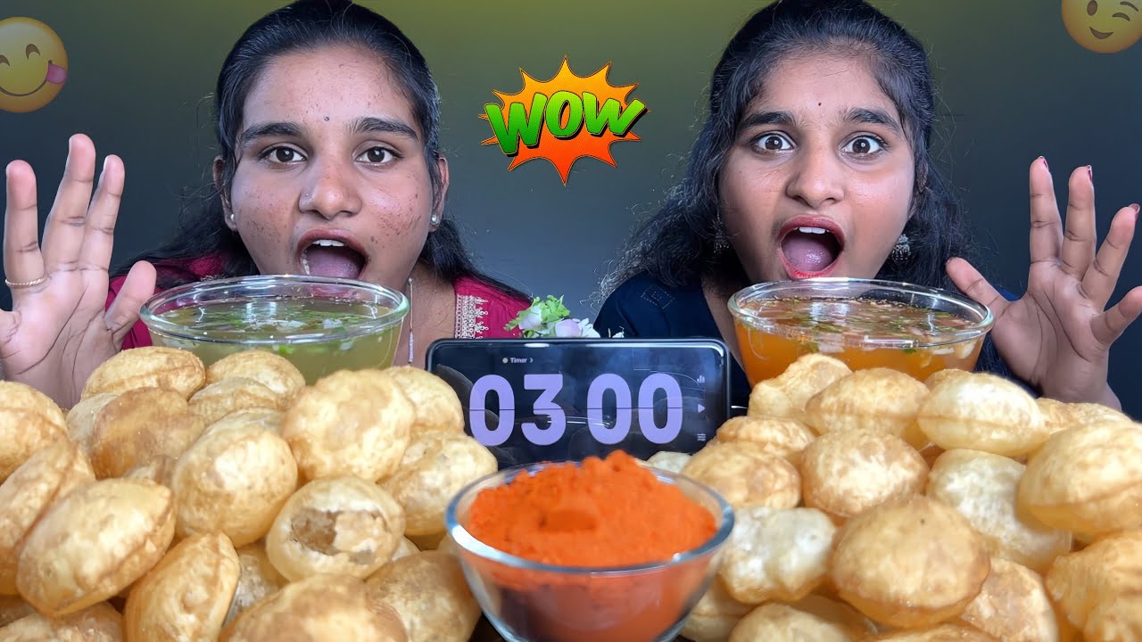100 పానీపూరీ ఛాలెంజ్ 🍬🔥 | తీపి vs కారం | ఎవరు గెలుస్తారు? 😂