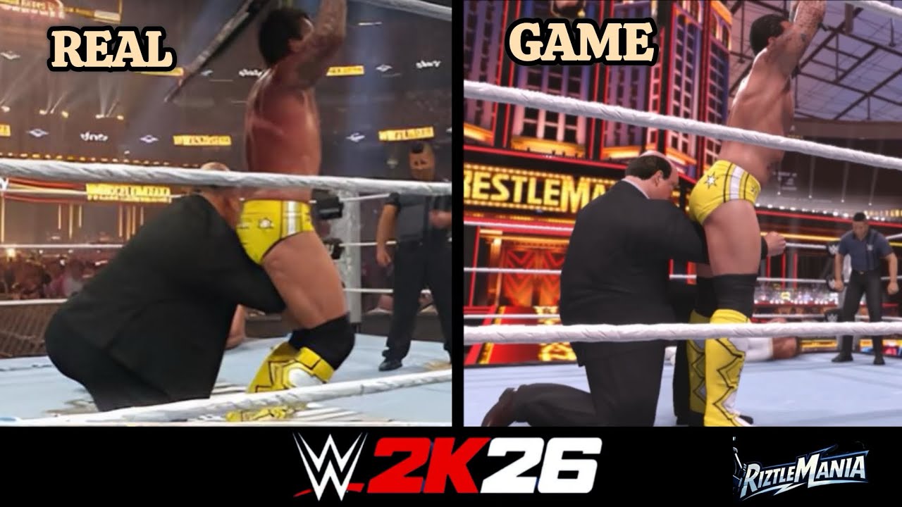 CM PUNK VS ROMAN REIGNS VS SETH ROLLINS @ #wrestlemania41 IN GAME🔥🔥🔥 #triplethreat #wwe #wwe2k26 