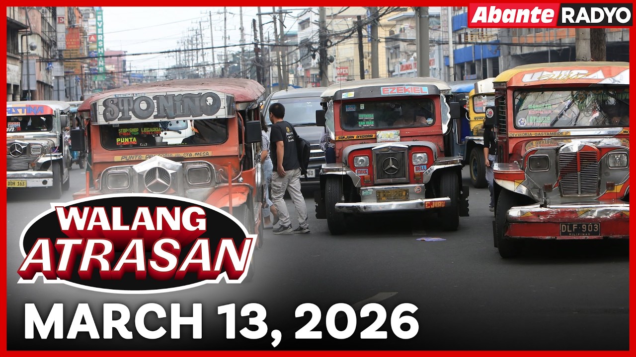 Walang Atrasan | DOTr: taas-pasahe sa PUV kasado na | March 13, 2026