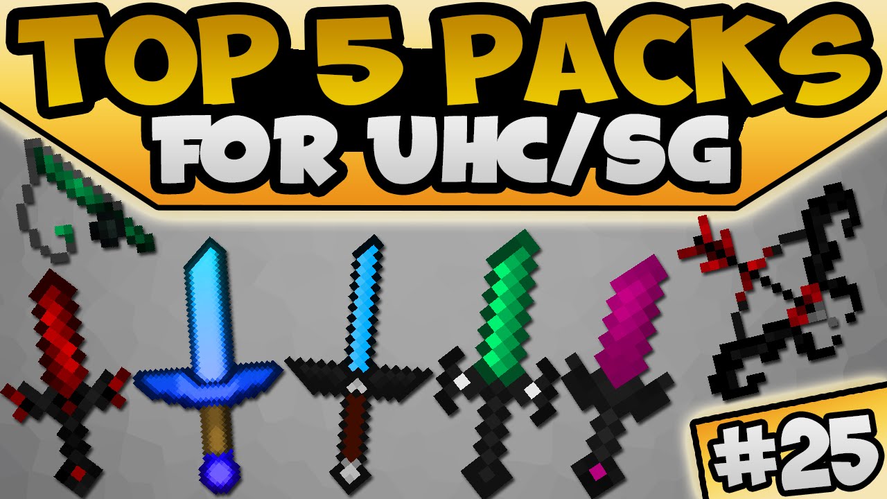 TOP 5 UHC Default / Faithful Edit's | Minecraft PvP Texture / Resource Packs [1.7.10/1.8.9/1.9.2]
