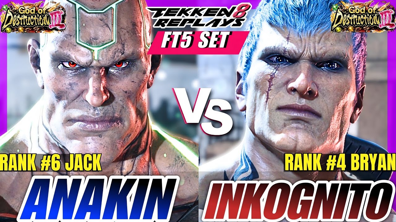 Tekken 8 - Anakin (Jack-8) vs Inkognito (Bryan) | High Level FT5 Set