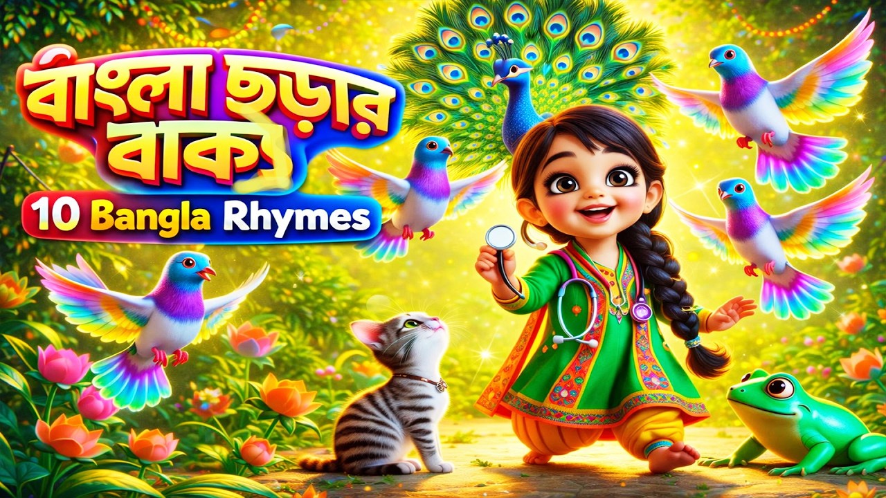 বাংলা ছড়ার বাক্স  II 10 Bangla Rhymes | Bangla Rhymes for Kids #AIViralDoctor