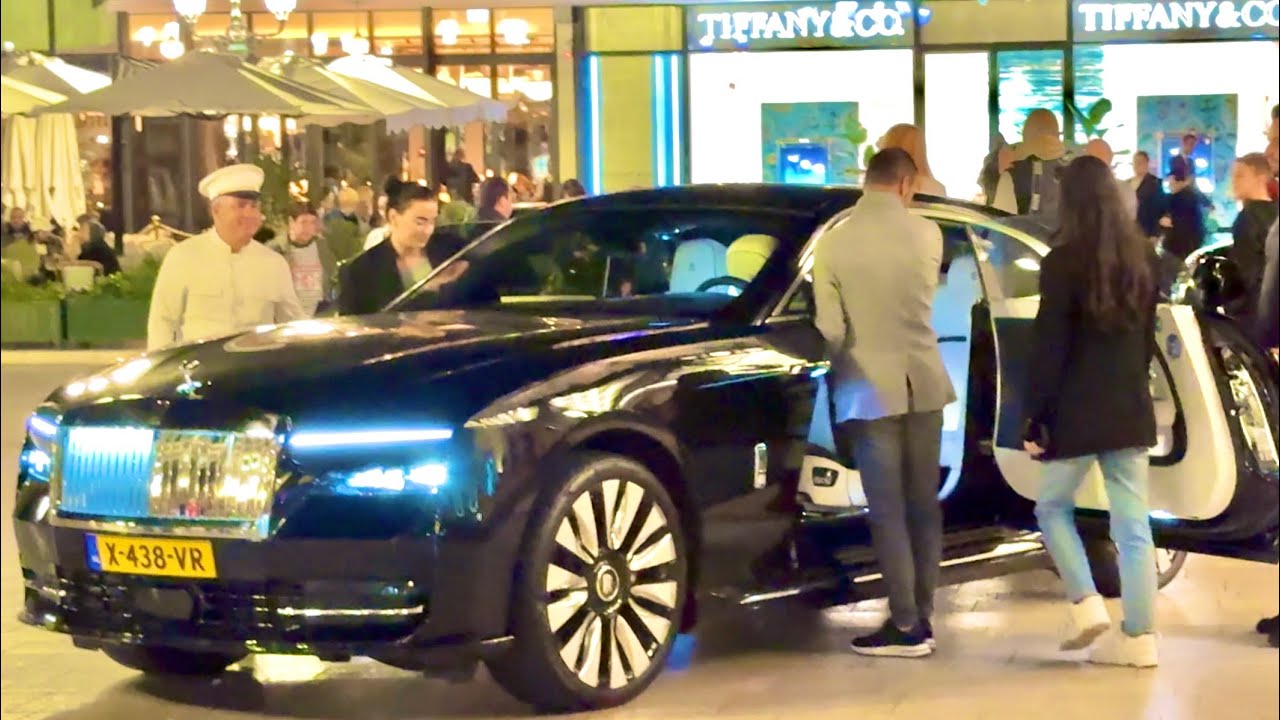 Millionaires Departure with Rolls-royce Spectre, Luxury dinner nights in Monaco @emman25MC