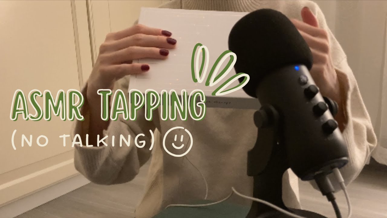 ASMR only tapping, no talking ✨ (+ finger tapping, scratchy tapping)