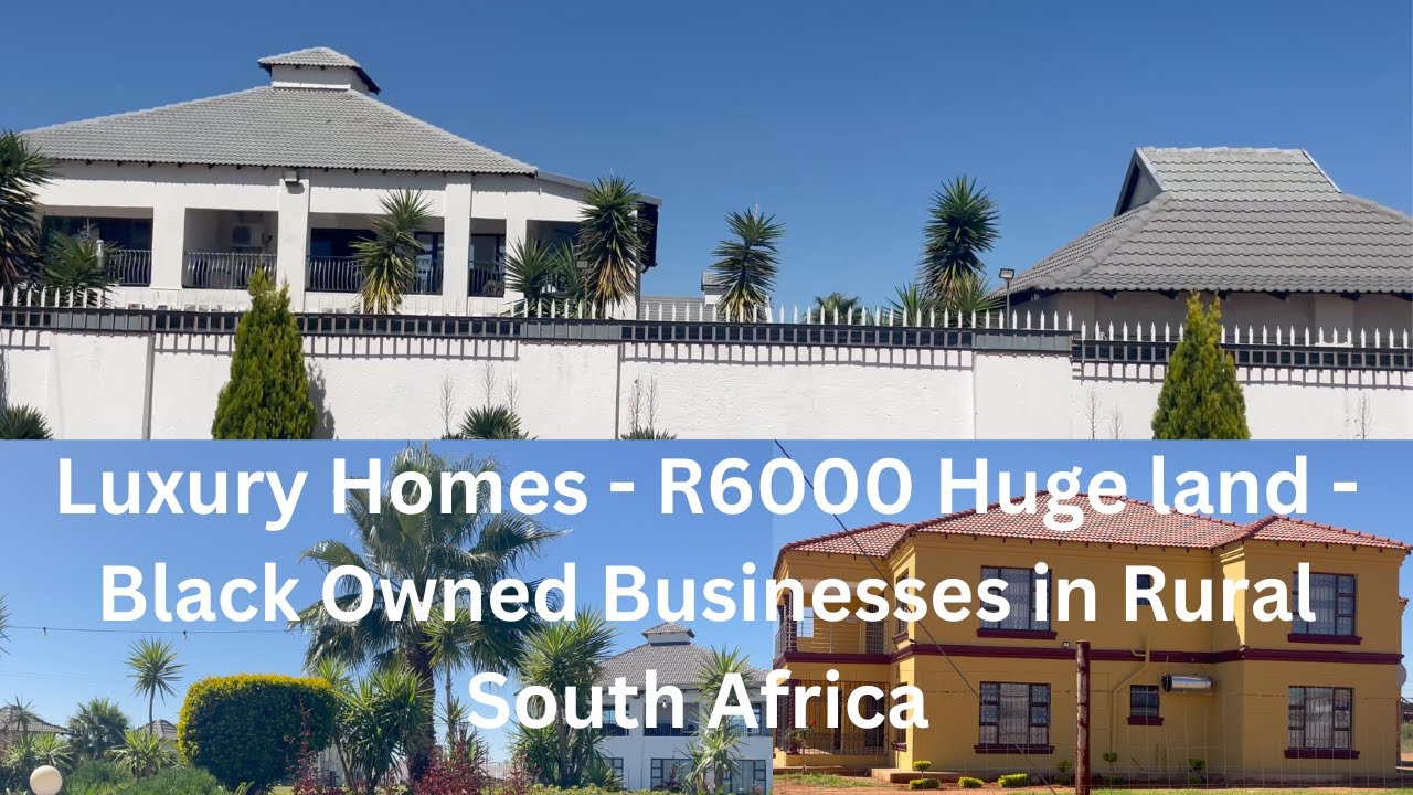 luxury homes - R6000 huge land  -  black owned businesses in rural South Africa - NW Province
