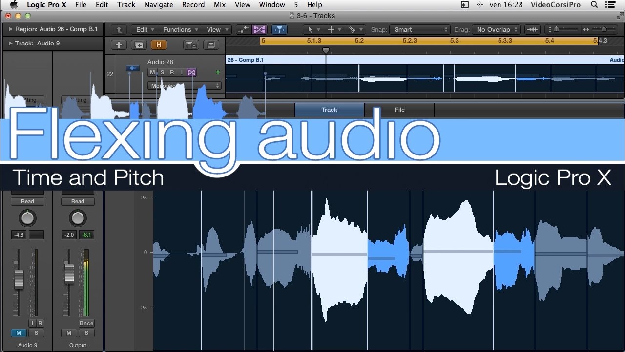 Tutorial di Logic Pro X - Flexing audio
