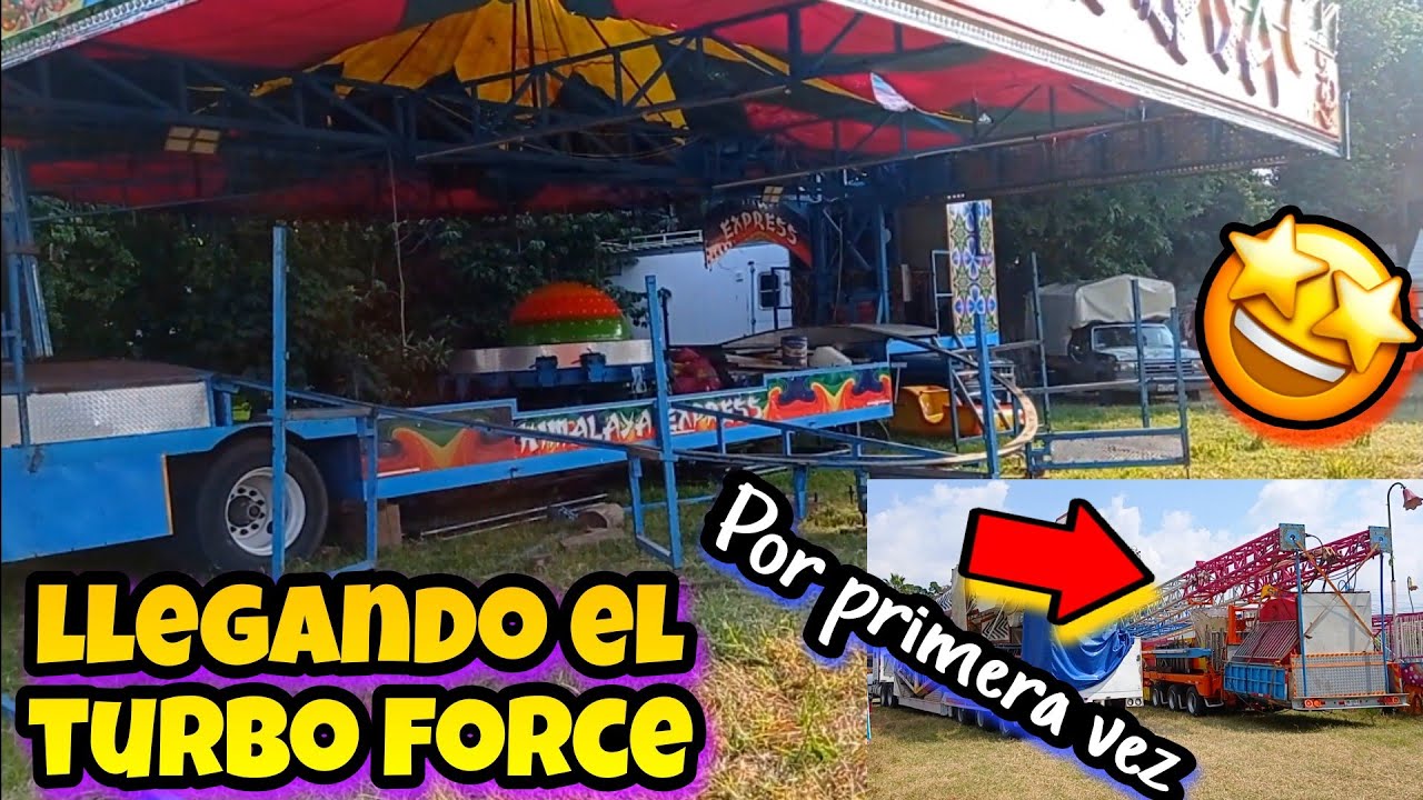 Armando los juegos mecánicos Himalaya , Tagadisco y más llegaron más juegos mecánicos a Cuautla Mor.