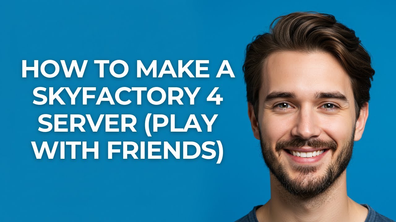How To Make A SkyFactory 4 Server (Play With Friends) - GUIDE!