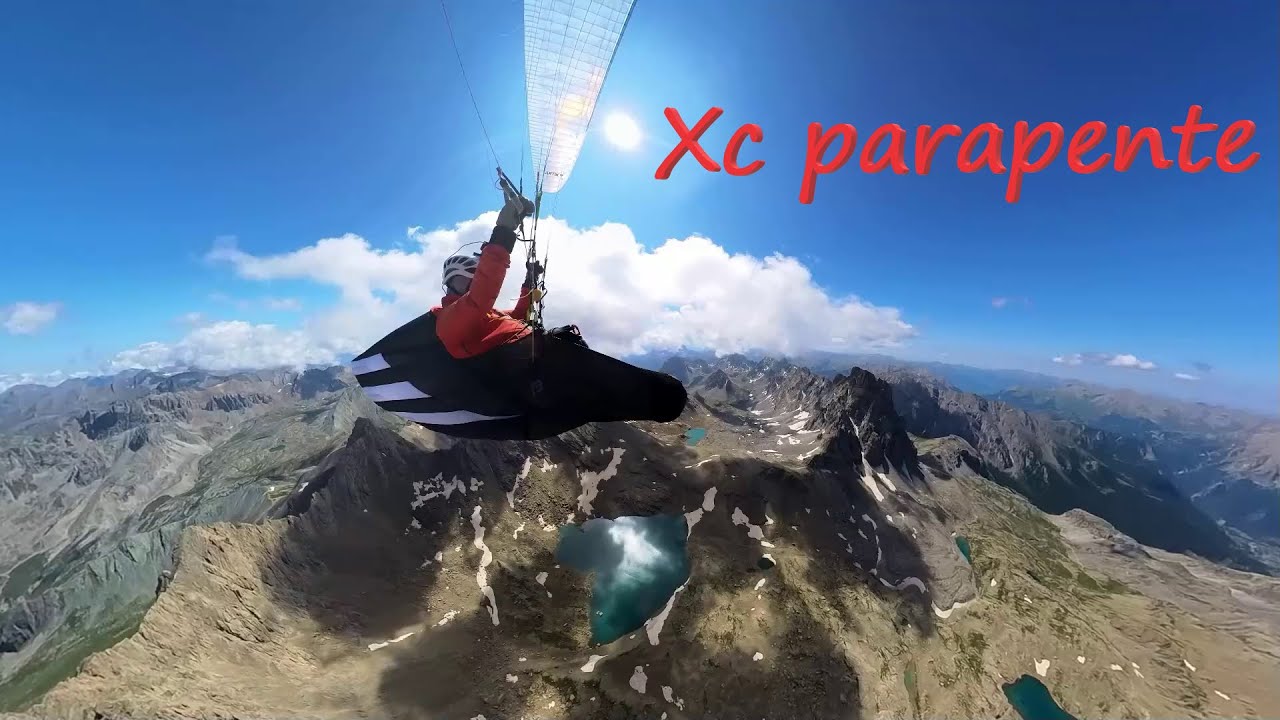 Vol cross parapente : Survol de l'aiguille de Chambeyron depuis Barcelonnette