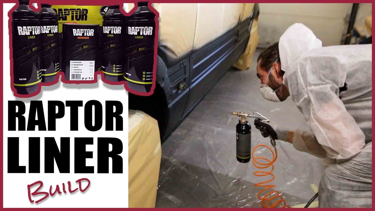 Applying raptor liner | Mercedes Sprinter | 4x4 look | Adventure VAN conversion | VANred