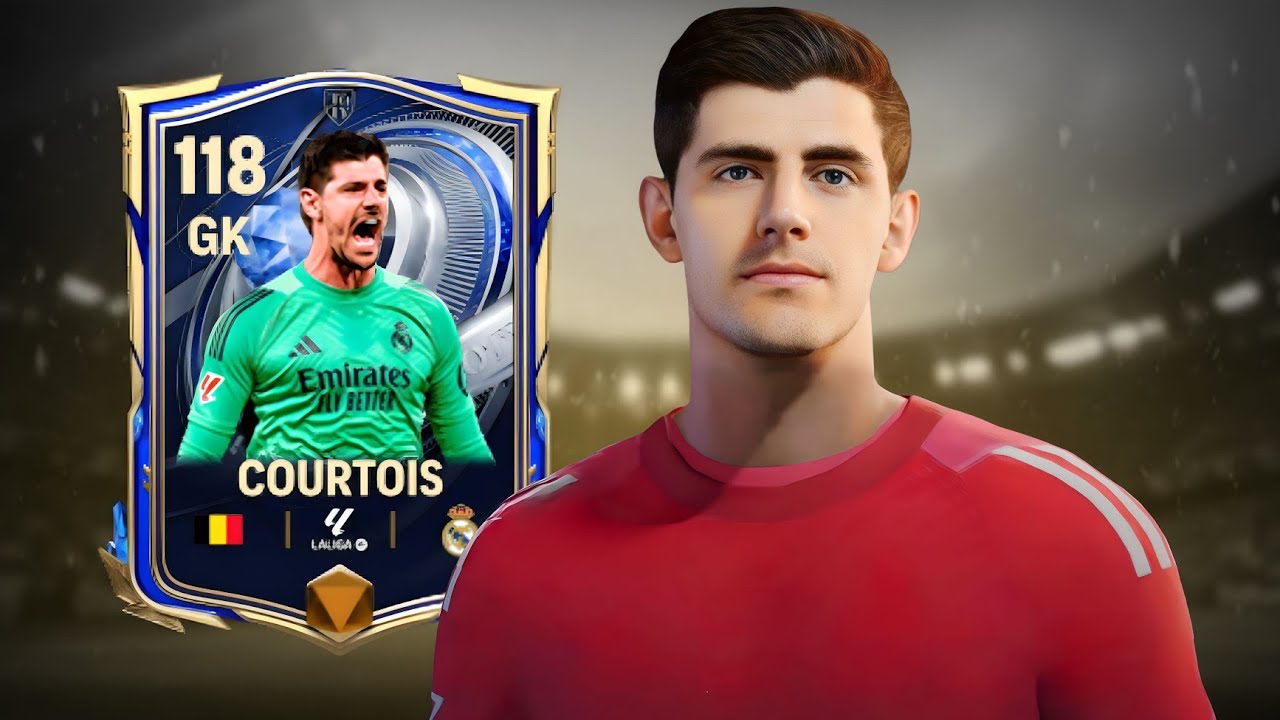 113 OVR COURTOIS REVIEW FC MOBILE 🤯 TOTY COURTOIS FC MOBILE || LION