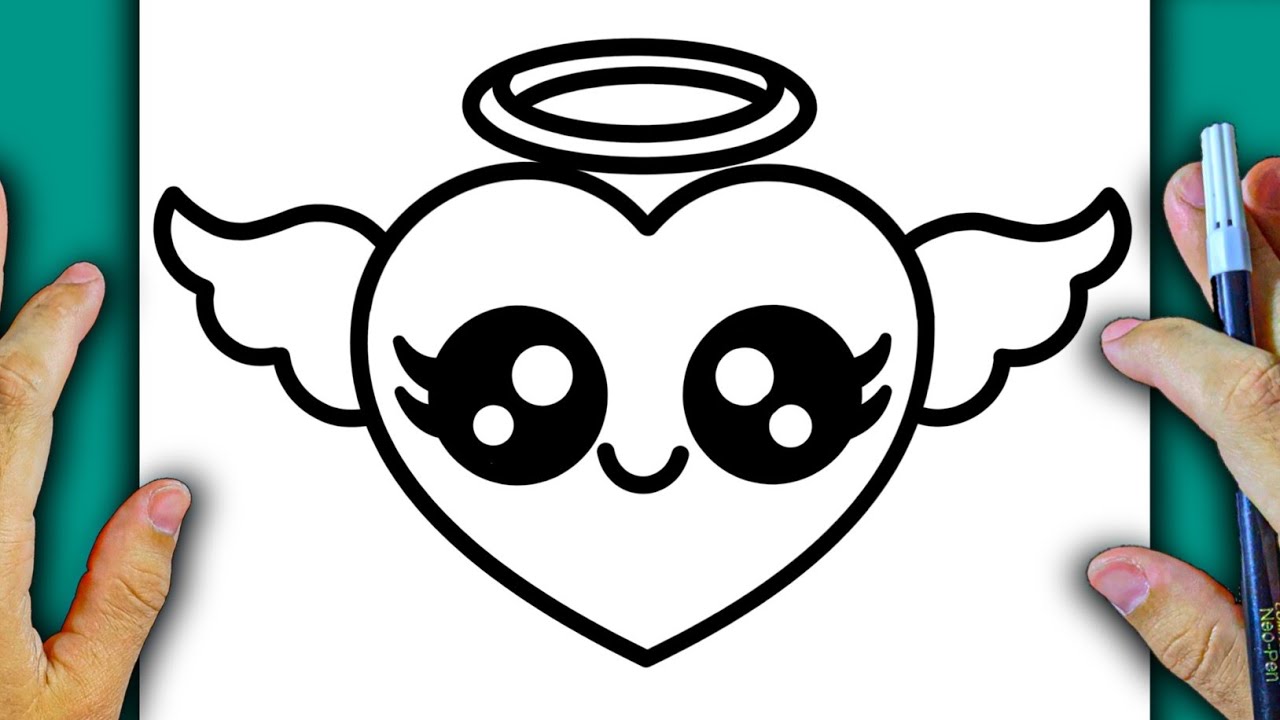 CÓMO DIBUJAR UN CORAZÓN KAWAII