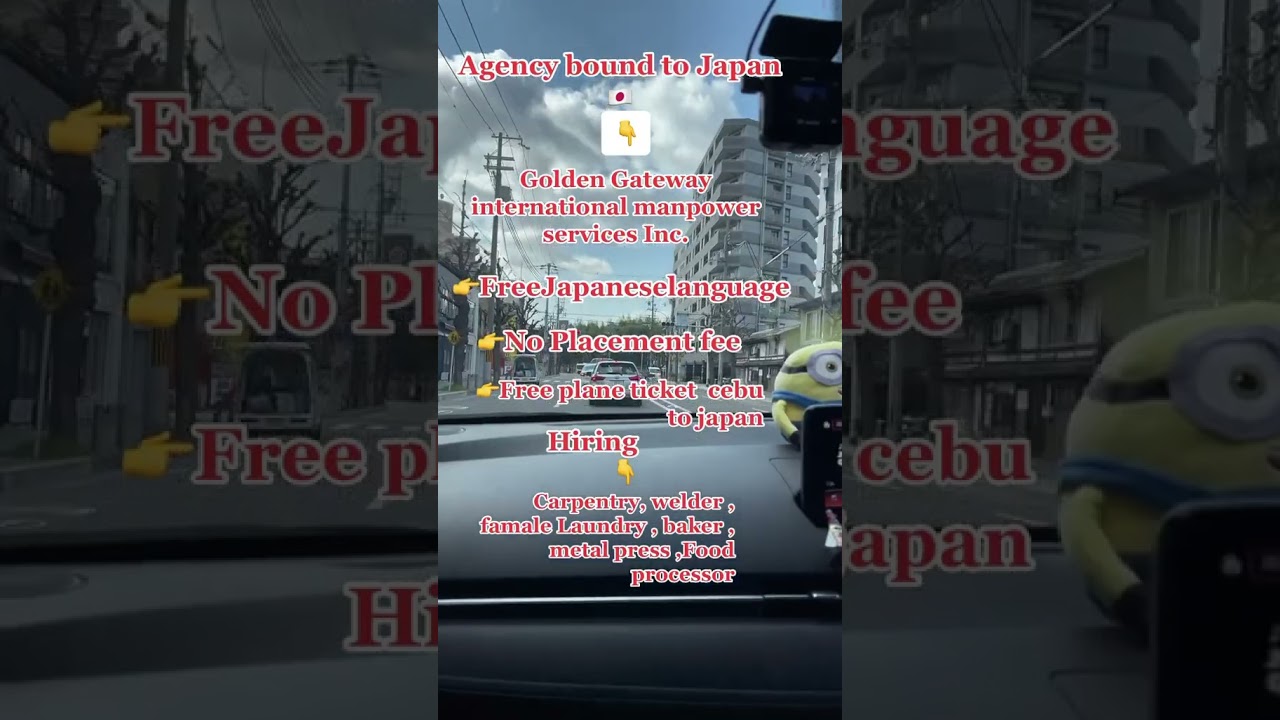 Agency: Golden Gateway International Manpower Services Inc. Apply na no placement fee ,