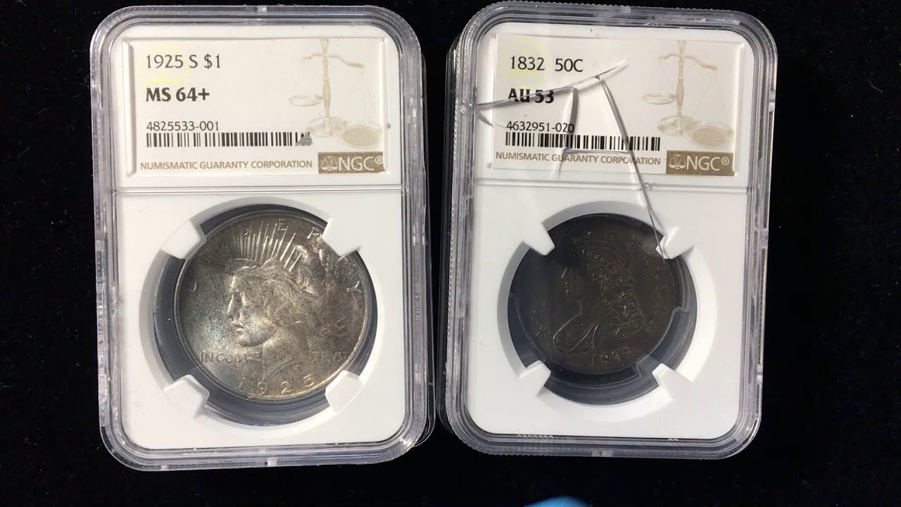 NGC to PCGS crackout - 1832 Capped Bust Half Dollar & 1925-S Peace Dollar - mind boggling results