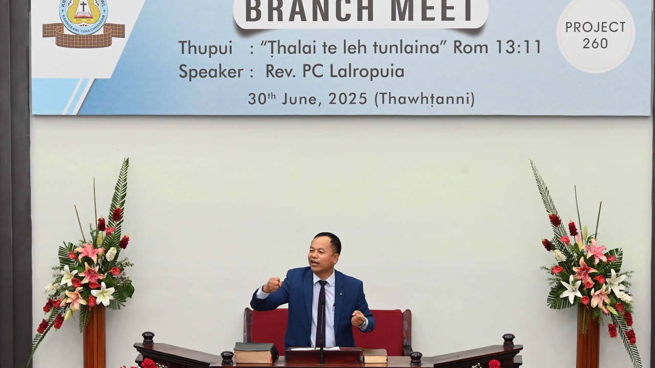 Rev. PC LALROPUIA - THALAITE LEH TUNLAINA || MAMIT BRANCH KTP