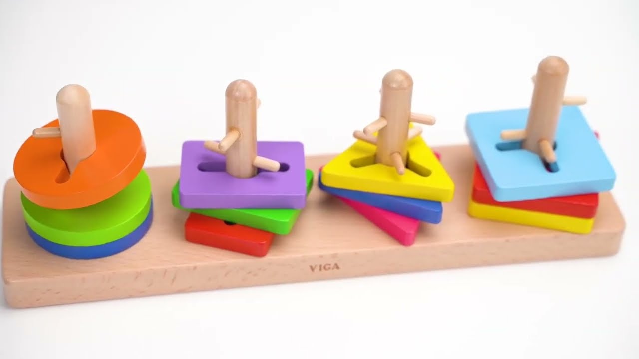 OOGarden - Jeu d'assemblage Montessori 4 formes