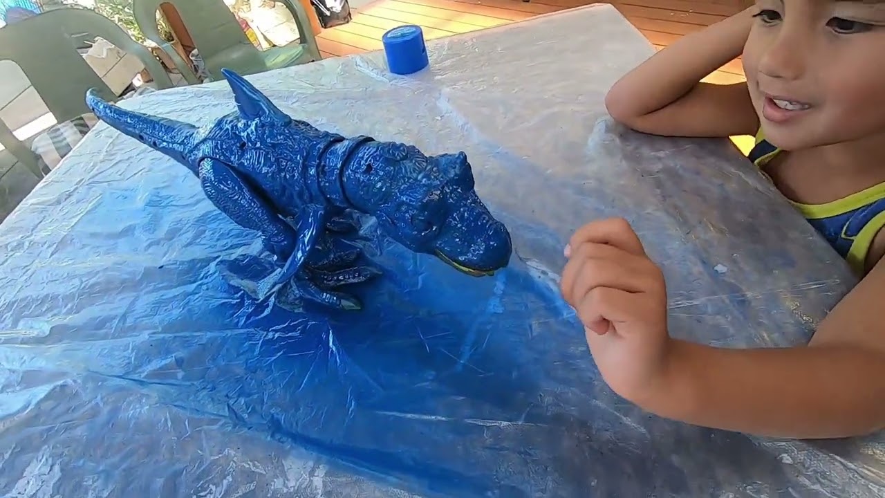 Painting Sharky Soupy