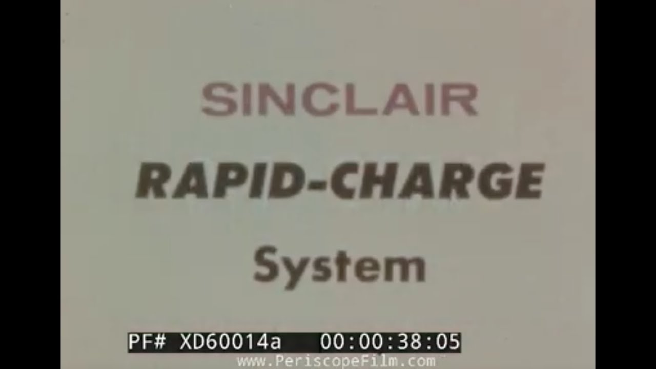 &ldquo;THE NEW SINCLAIR RAPID CHARGE SYSTEM&rdquo; 1960s GASOLINE CREDIT CARD PROMOTIONAL CARTOON XD60014a