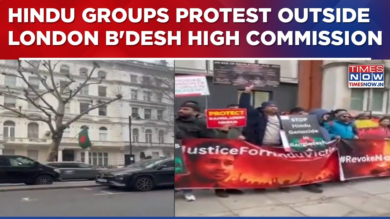 Global Outrage Over Bangladesh, Hindu Groups Protest In London | 'K-Goons' Disrupt Peaceful Stir