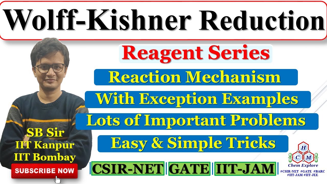 Wolff Krishner Reduction| Wolff Krishner Reaction Mechanism| With Lots of Problem| CSIR-NET GATE JAM