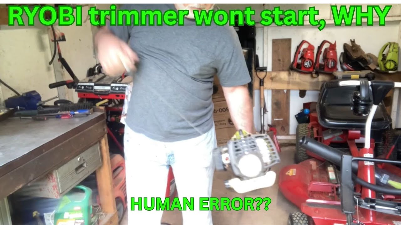 RYOBI STRING TRIMMER won't start.