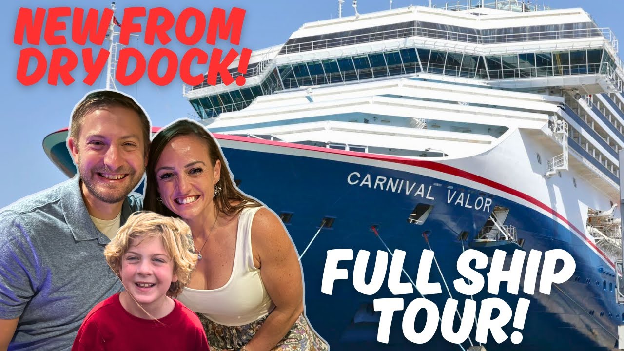 Carnival Valor FULL Ship Tour w/commentary! (NEW from Dry Dock)