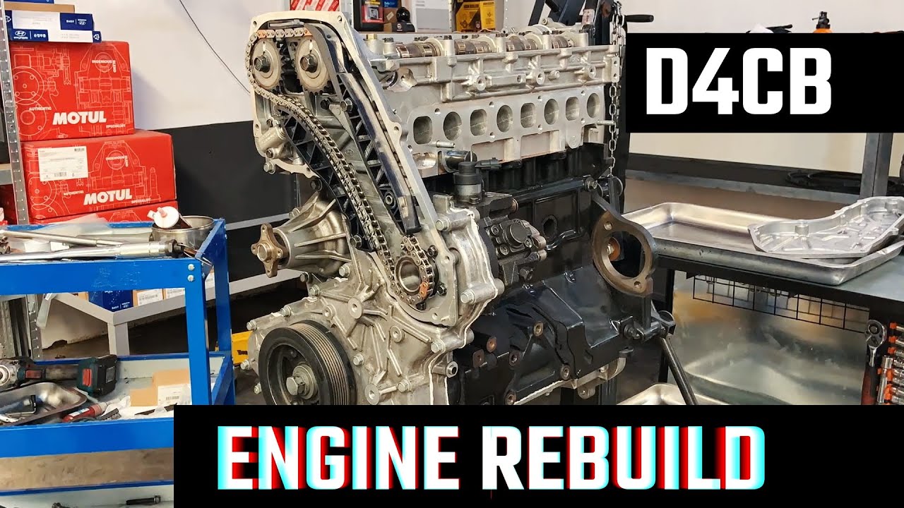 Engine Rebuild in 8 minutes | Hyundai Grand Starex iLoad iMax H1 Timelapse | D4CB Engine Overhaul