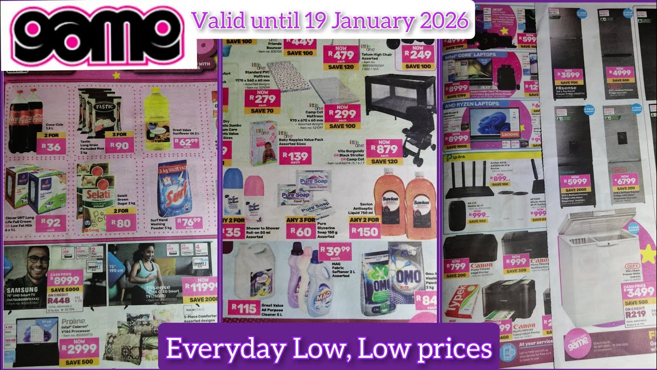 GAME || MONTH END SAVINGS || VALID UNTIL 19 JANUARY 2026
