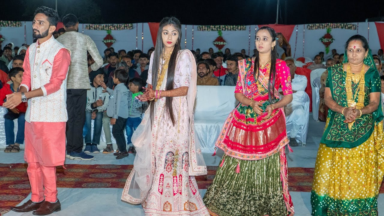 Wedding Dandiya | Bhavesh💗Bharti | Maher Wedding | Khunti Family | Mahadev Studio Beran | Part-1