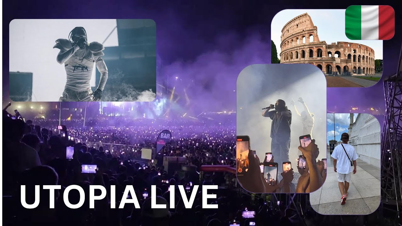 TRAVIS SCOTT UTOPIA KONZERT IN ROM + KANYE WEST ALS SPECIAL GUEST🔥🔥🔥 I VLOG #7 I eliwinta