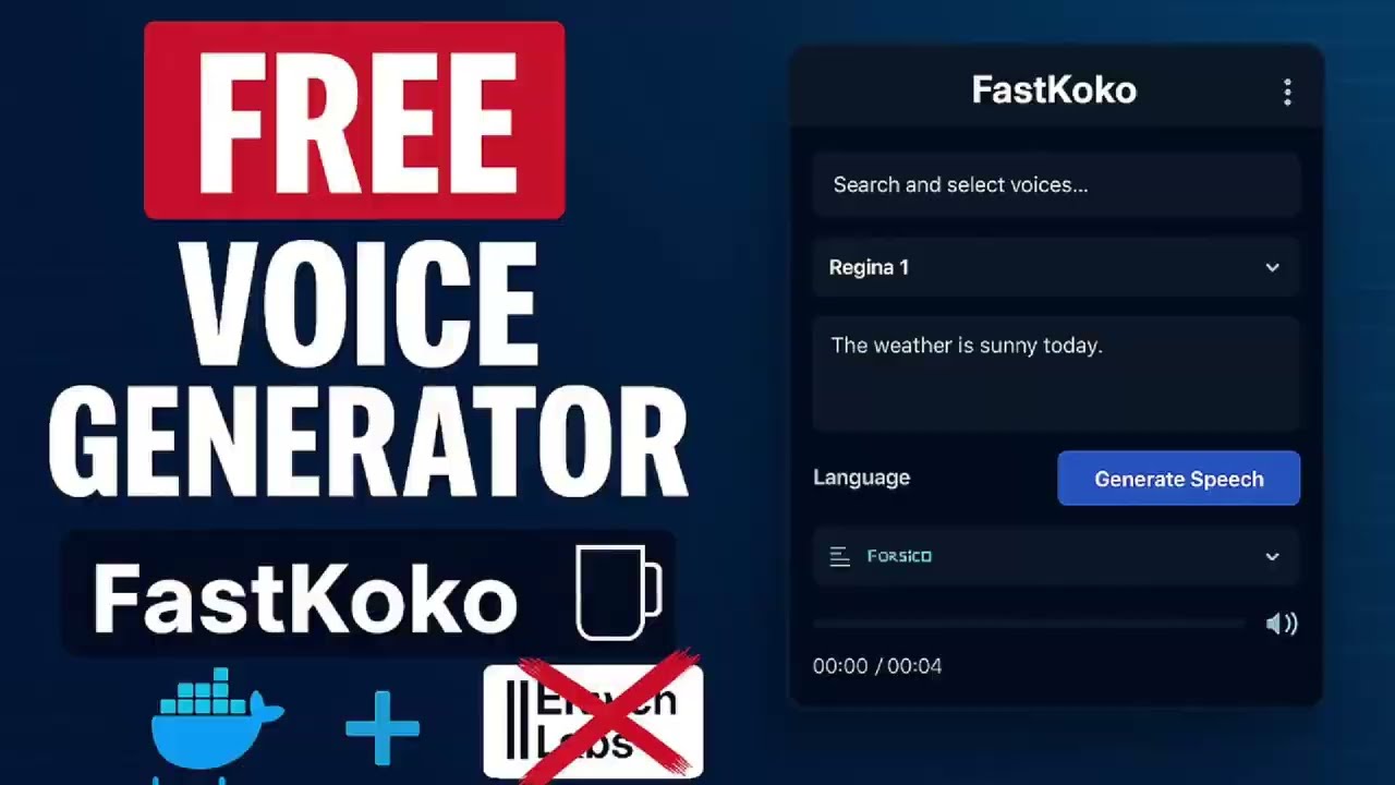 Create AI Voices for Free &ndash; Set Up Kokoro TTS Locally  (Docker Tutorial)
