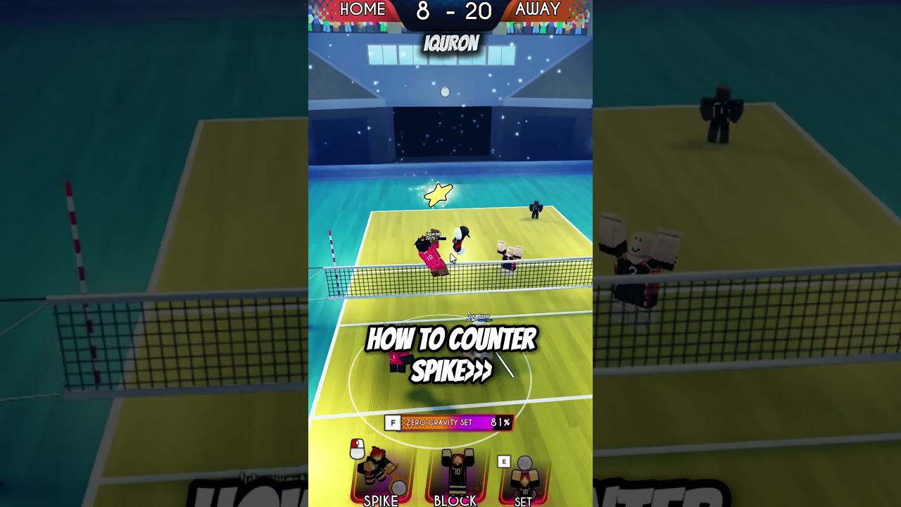 HOW COUNTER SPIKE😍🔥 #shorts #roblox #volleyballlegends