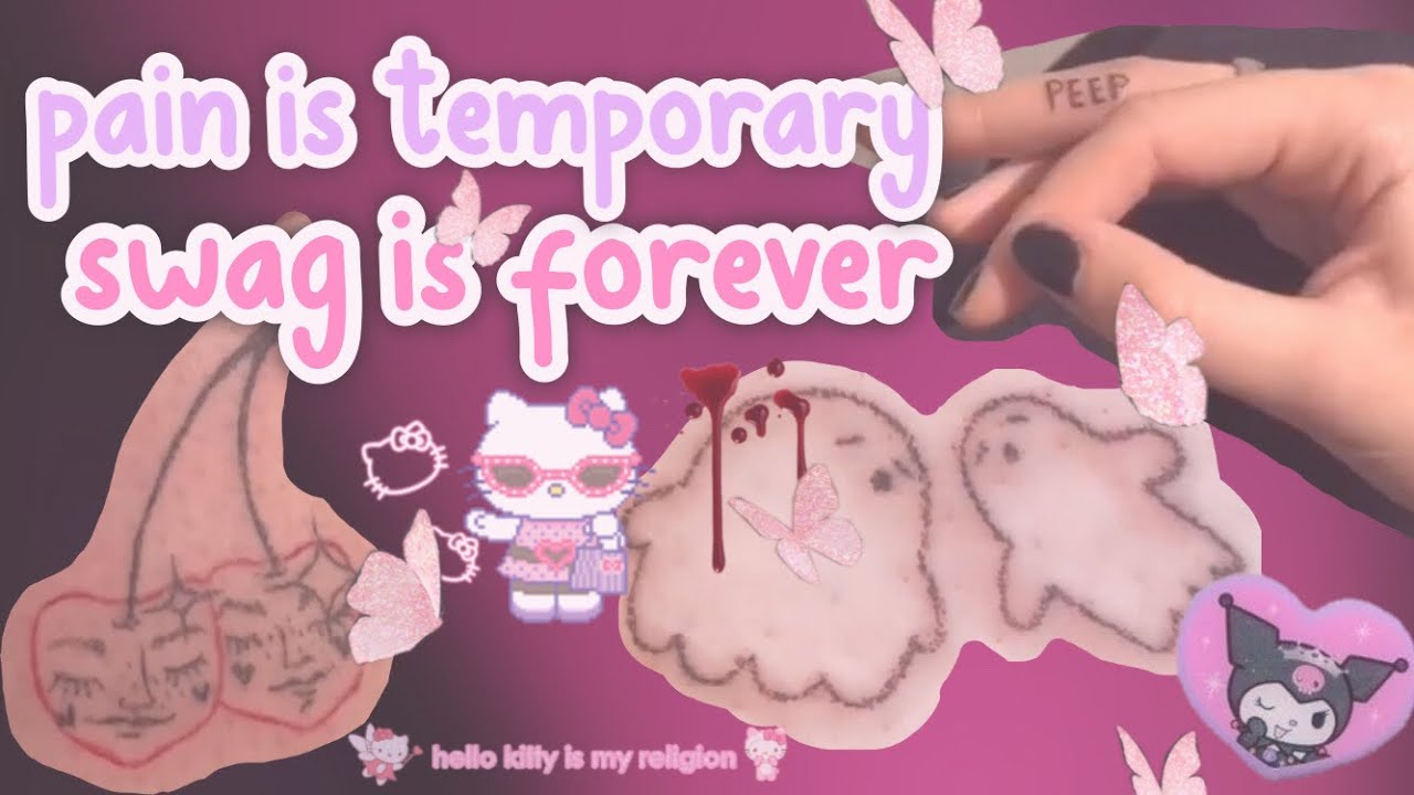 pain is temporary swag is forever 😎 (stick&poke)