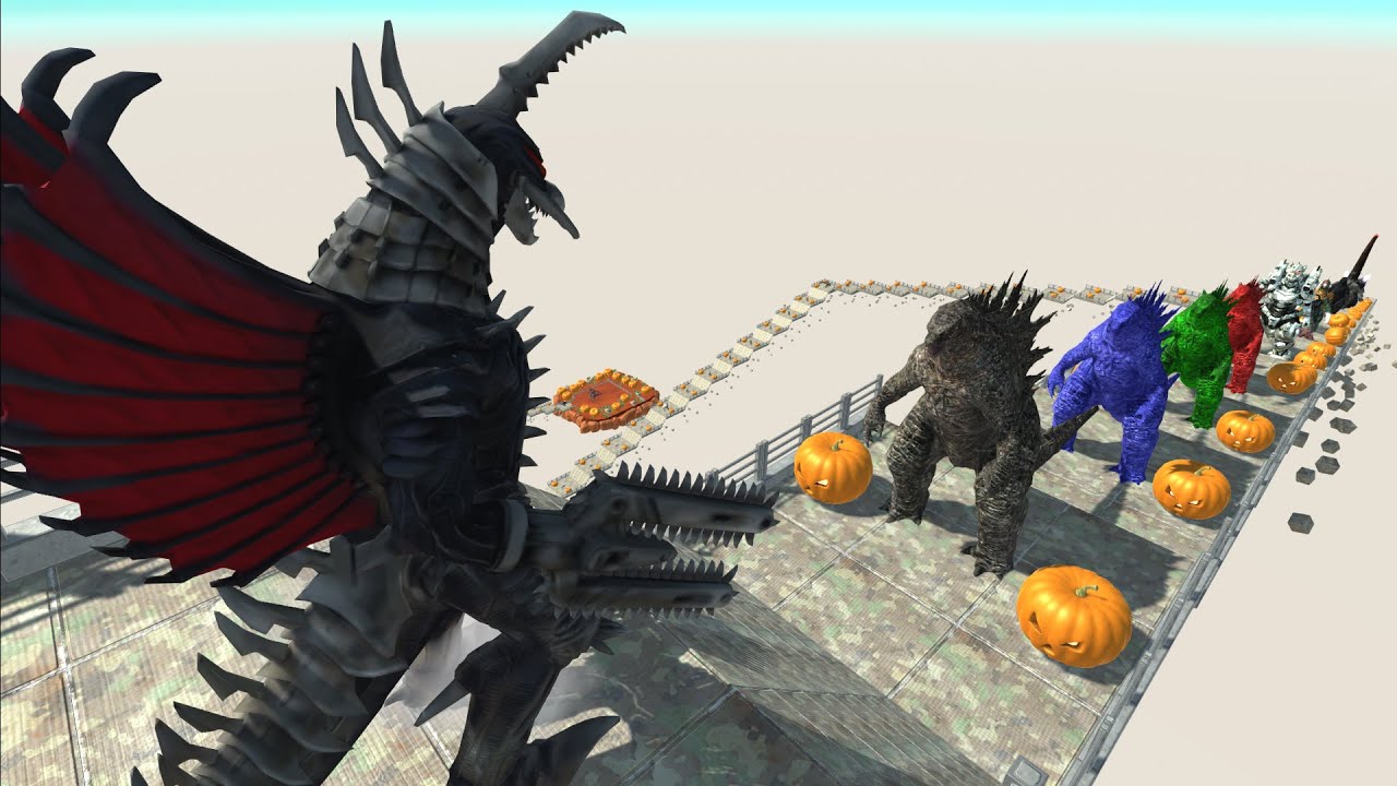 GIGAN FINAL WARS HALLOWEEN DEATH FALL - Animal Revolt Battle Simulator