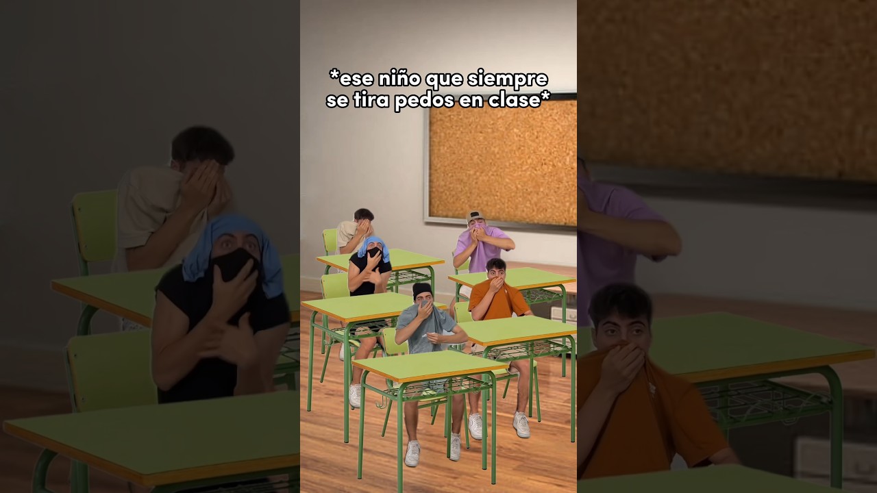 CUANDO TE TIRAS UN PEDO EN CLASE 🤢 #shorts