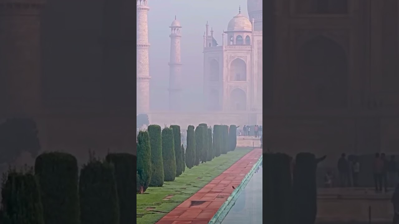 Tajmahal in winter season // morning view #agra #travel #tourism #wonderful #love #song #tajmahal