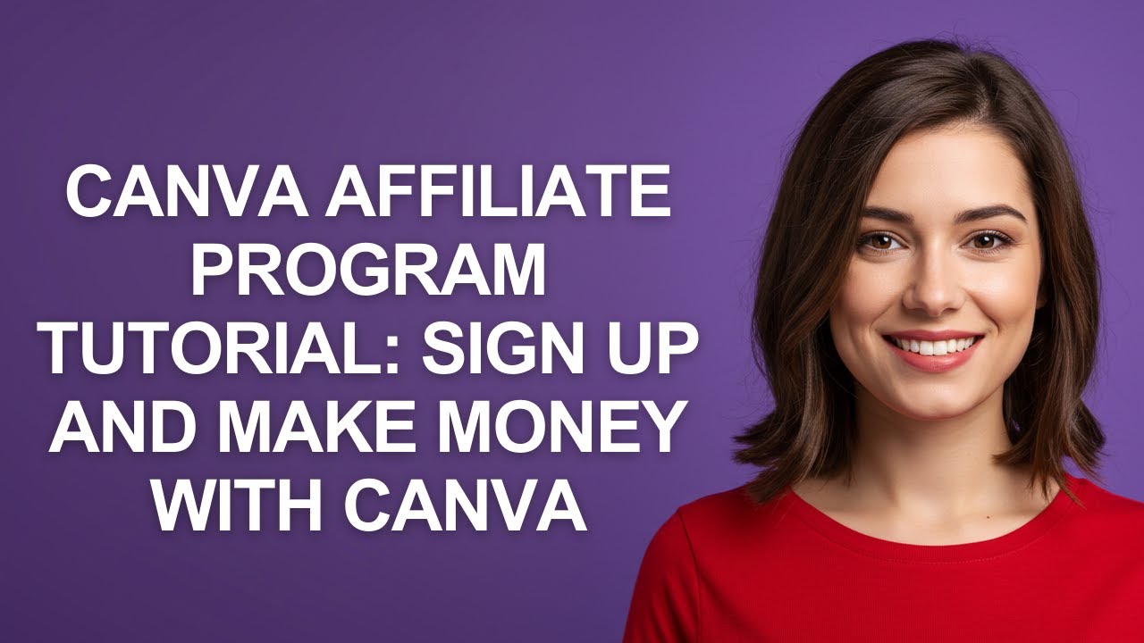 Canva Affiliate Program Tutorial: Sign Up And Make Money With Canva - AshleyHowTo