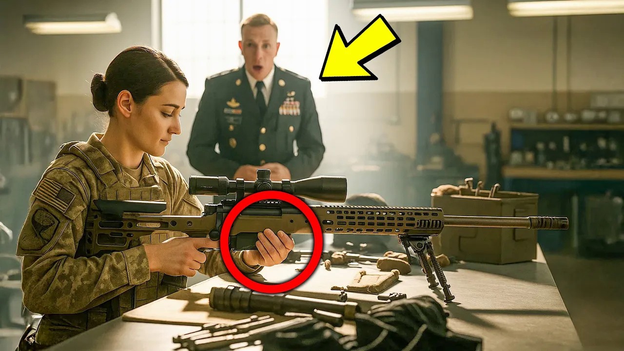 Sie putzte nur ihr Barrett  50 – bis ein General das unmögliche Schussrekord Abzeichen sah