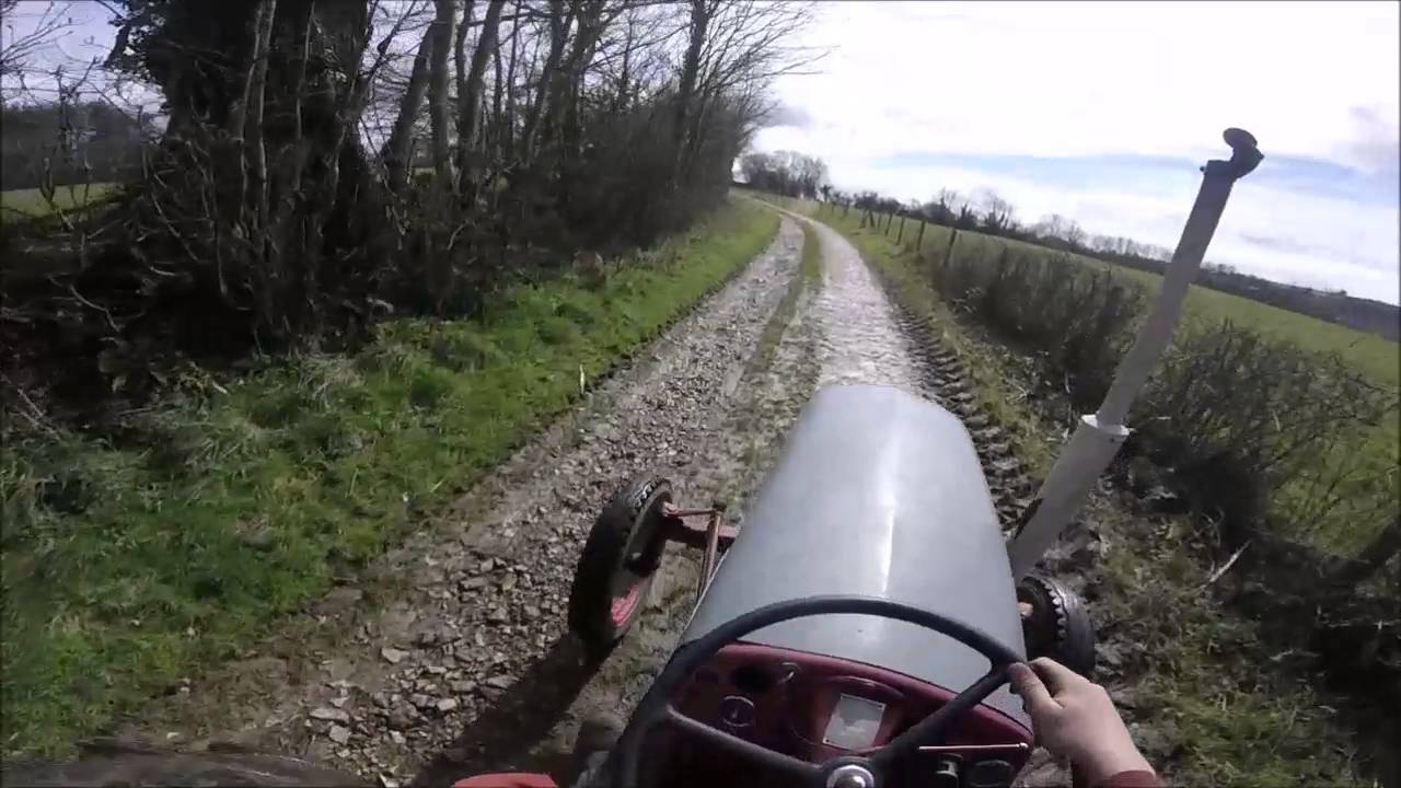 1953 Ferguson FF30 - Cold Start & Quick Drive - GoPro