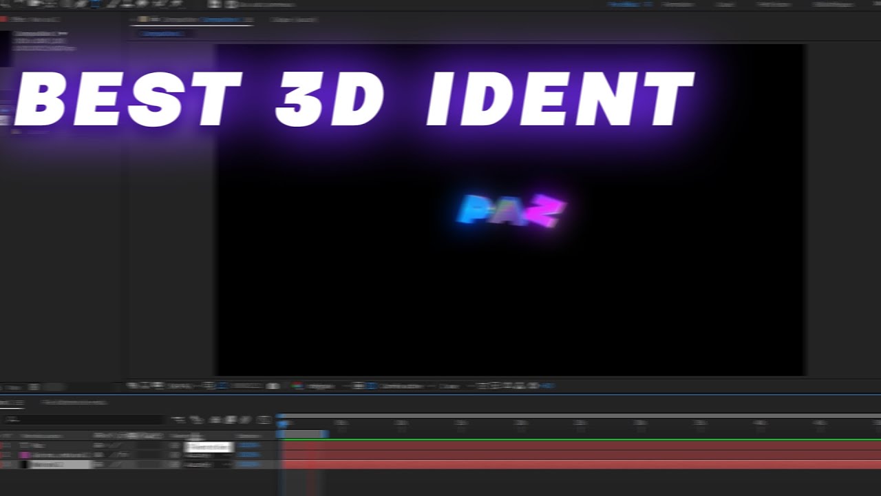 HOW TO MAKE THE * BEST * 3D IDENT (FREE TEMPLATE)