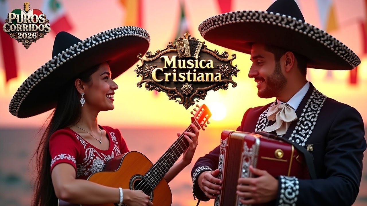 🎸🎶Hermosas Rancheras Cristianas con Mariachi Alabanzas para Adorar - Música de Dios.