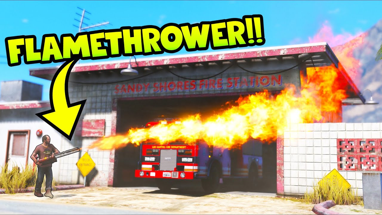 Кто потушит пожарную часть, когда она в огне?! (Геймплей модов GTA 5)