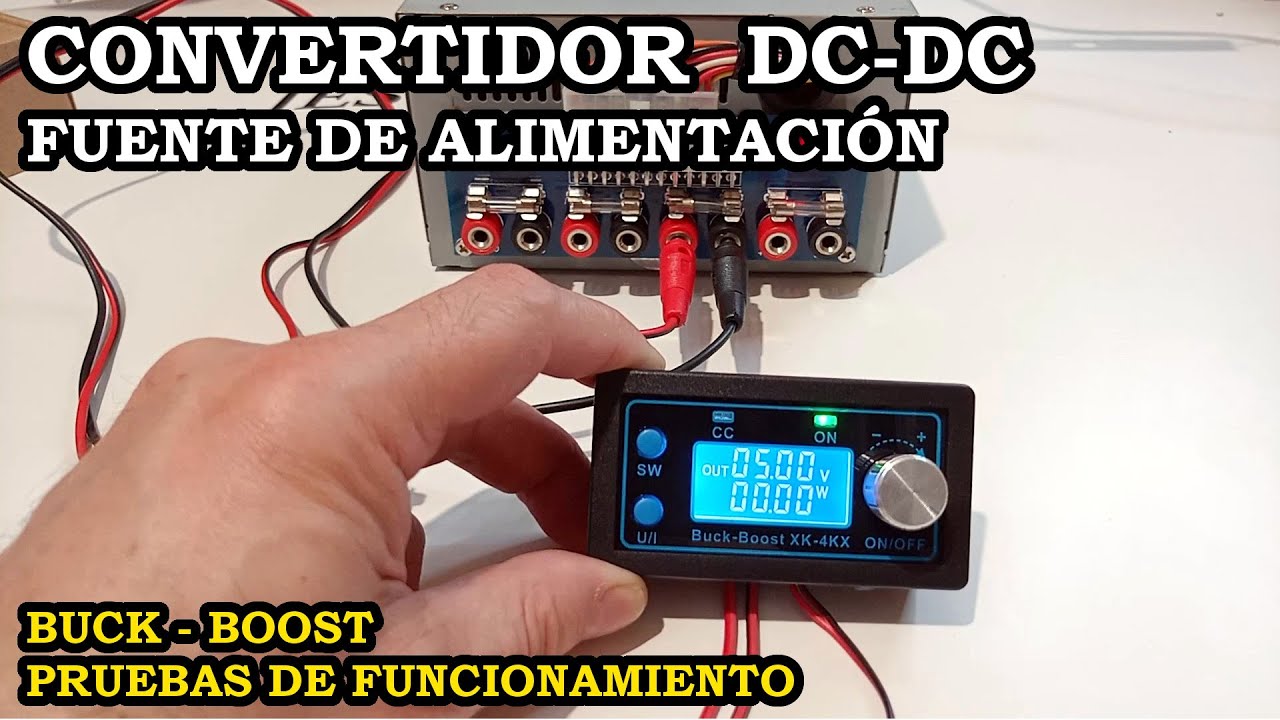 Fuente de Alimentaci&oacute;n Regulable. Conversor DC-DC Buck Boost XK 4KX. Prueba con Alg&uacute;n Problema. 330