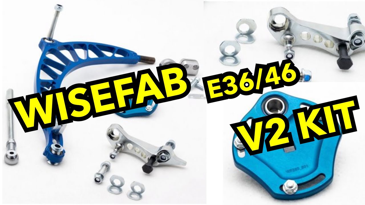 Wisefab E36 E46 V2 Angle Kit explained : Ackermann Adjustability + High Trail version