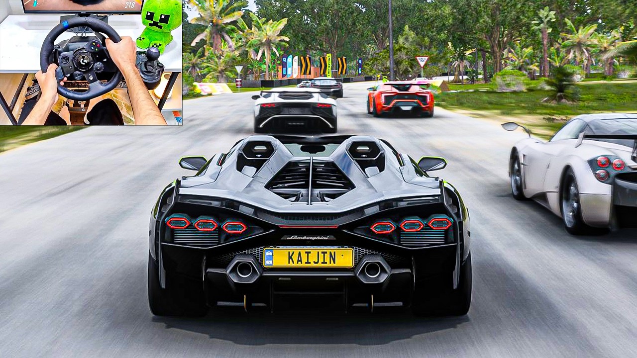 1479HP Lamborghini Sián Roadster VS HYPERCARS - Forza Horizon 5 | Logitech G923 Steering Wheel