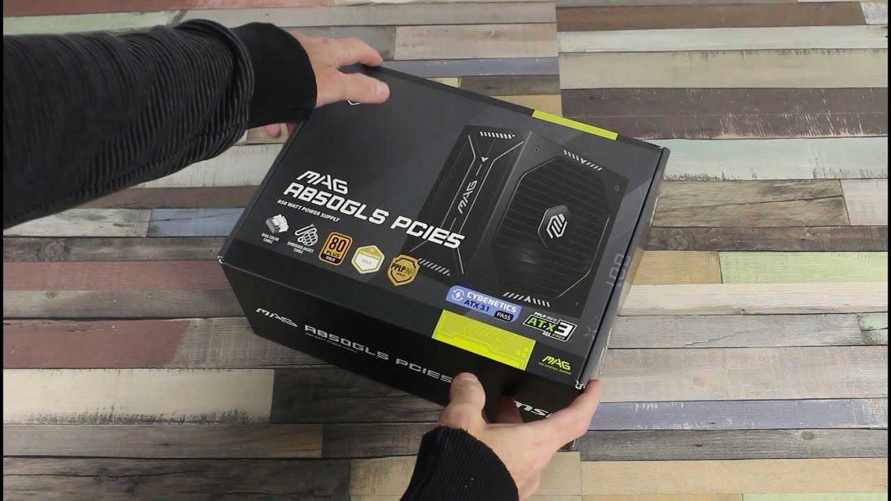 MSI MAG A850GLS PCIE5 PSU Unboxung and Internal Components