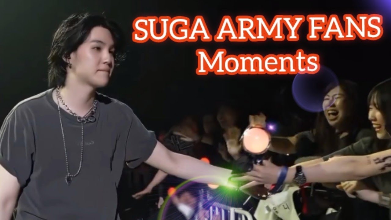 SUGA ARMY FANS Moments 😉